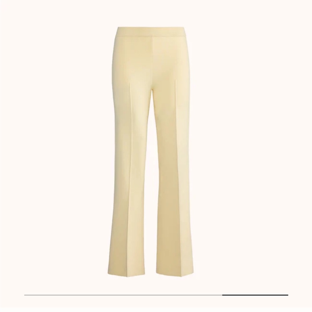 HIGH SPORT KICK FLARE pants - unworn in SOLD OUT pale yellow